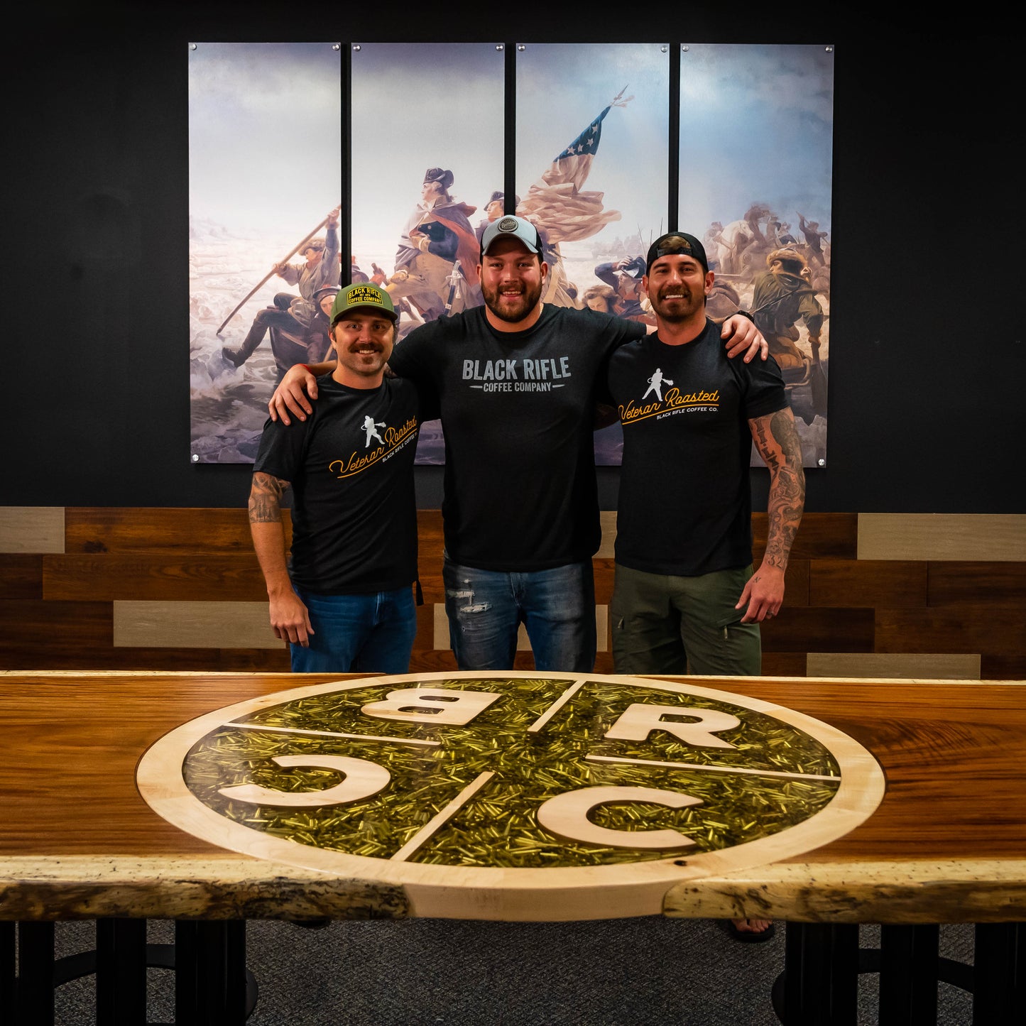Black Rifle Coffee Company Epoxy & Bullet Conference Table