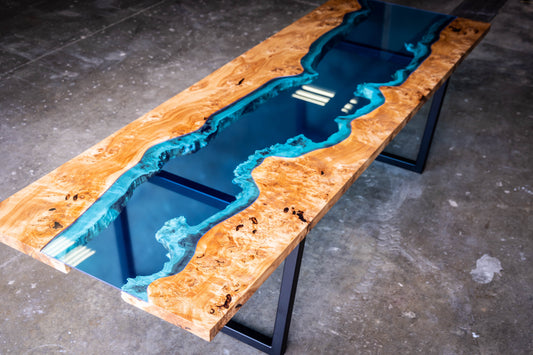 glass river dining Table