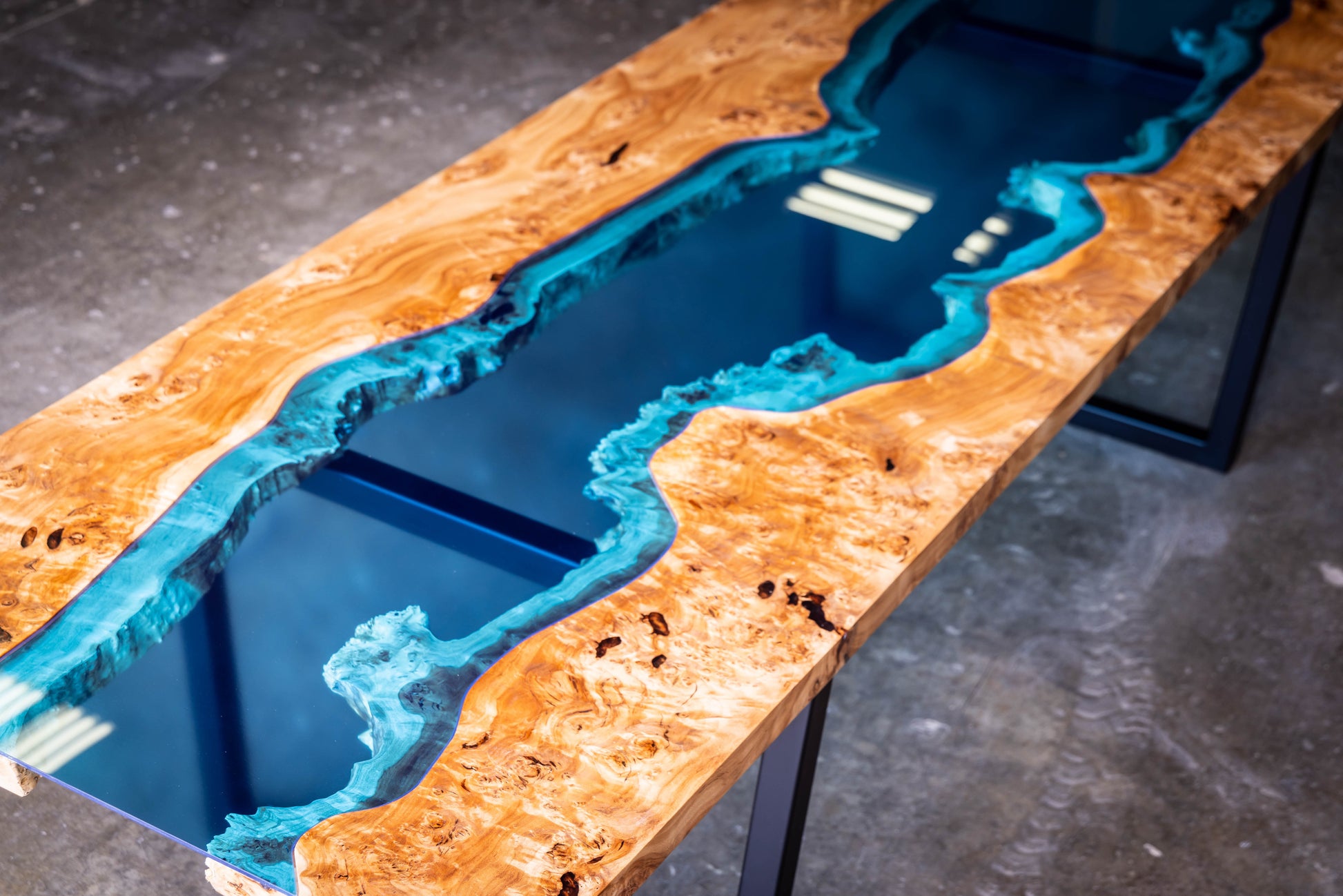 glass river dining Table