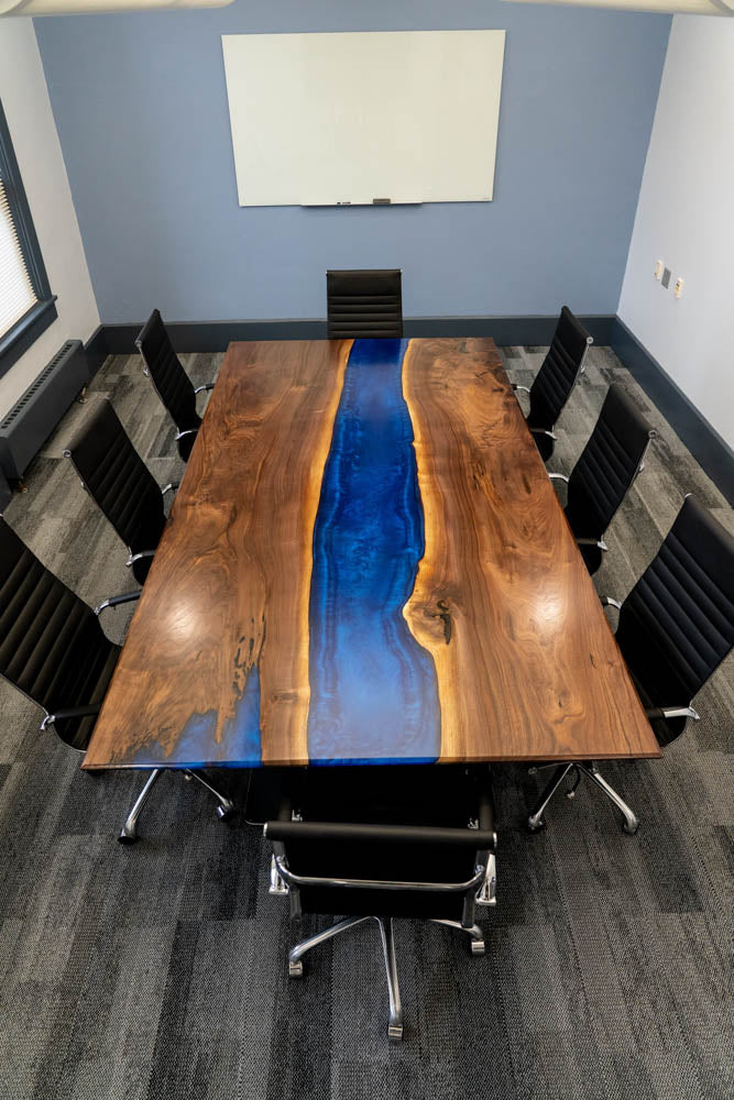 Industrial Epoxy River Conference Table